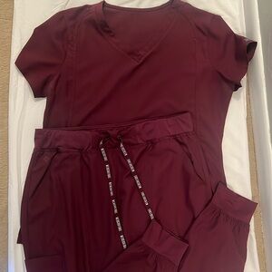 Med Couture Burgundry Set